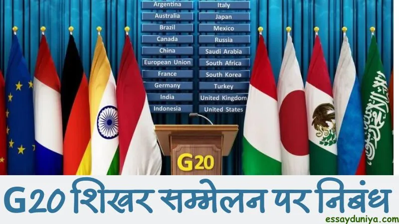 G20 Summit Essay in Hindi